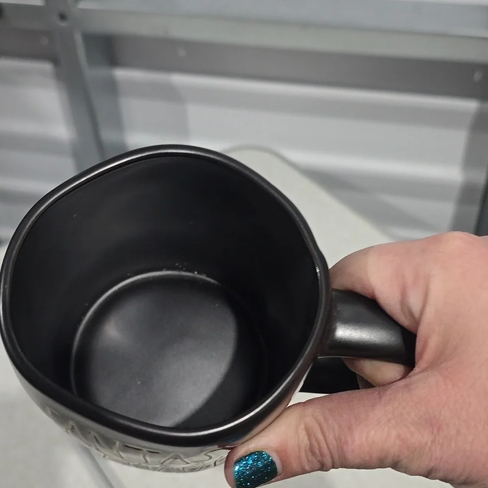 Rae Dunn Black Coffee Mug Fantasy‎ Football Manager